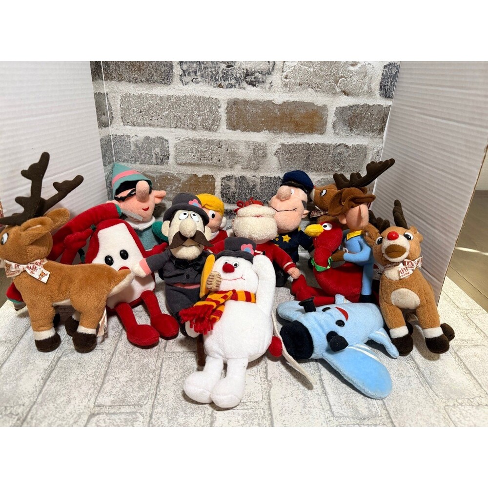 Vintage 1996 Stuffins CVS Rudolph Frosty Misfits Plush LOT